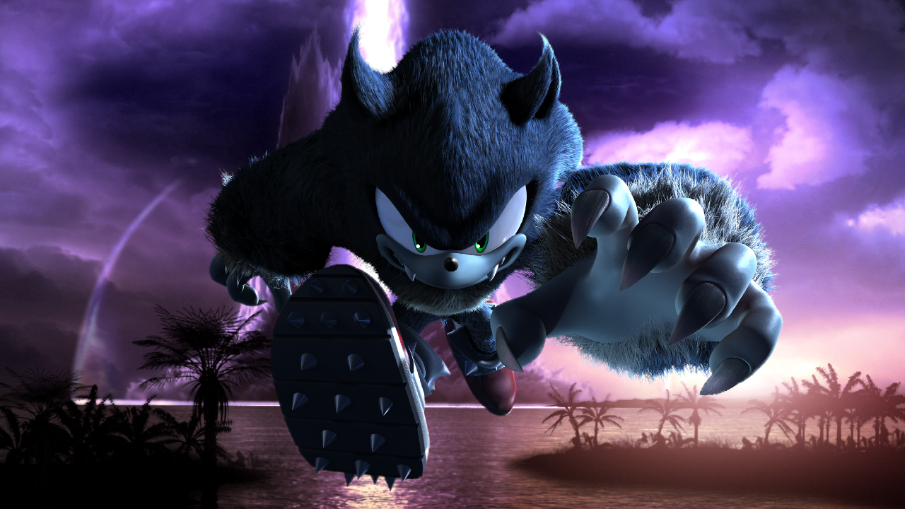 Quebra-cabeça de Sonic the Werehog, a última transformação do