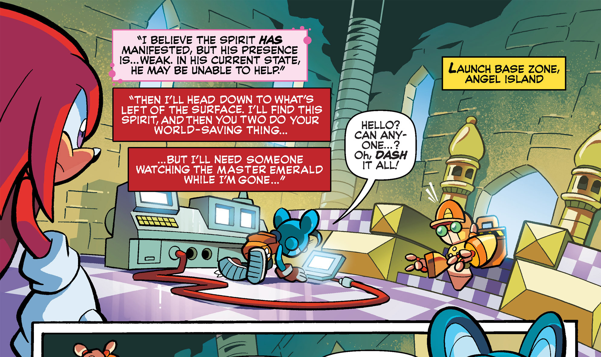 Launch Base Zone aparecendo nos quadrinhos do Sonic (Foto:Reprodução)